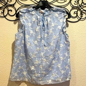 Rebecca Raylor Ruffle embroidered blouse!
